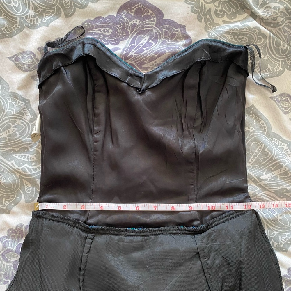 Vintage Jessica McClintock Gunne Sax Velvet Mini Dress - Picture 14 of 16
